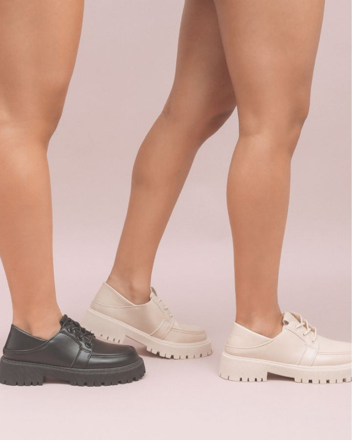 Zapatos Chunky con Cordones para Mujer