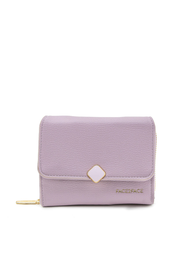 Billetera Mini con Broche Metálico